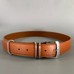 SHINOLA Size 36 Brown Leather Belt